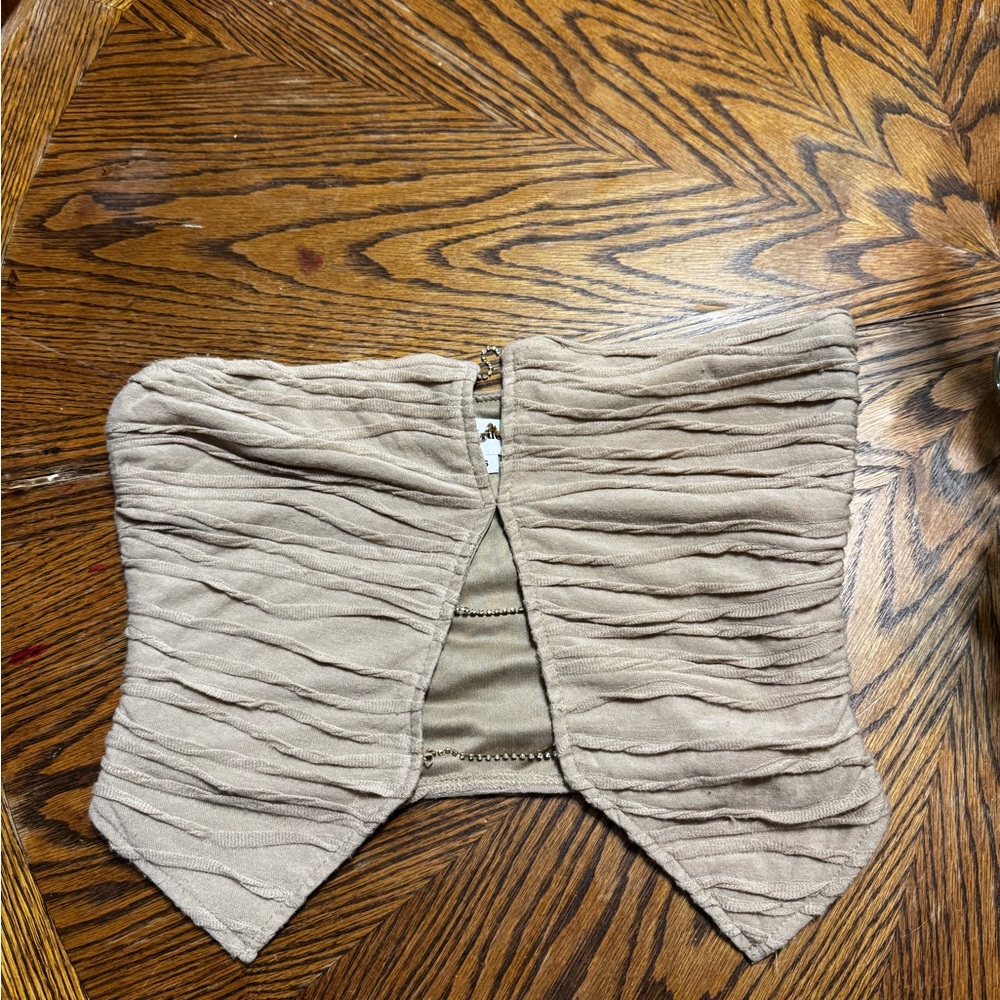 Superdown Strapless top w rhinestones size S